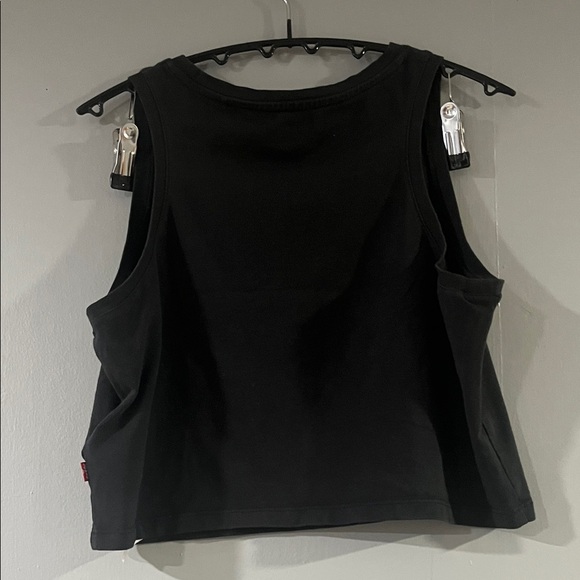 Levi's Black and Red Cropped Tee for Women Size Large - Picture 6 of 6